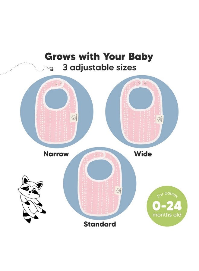 KeaBabies 8-Pack Organic Baby Bibs for Boys, Girls - Soft Cotton Drooling and Teething Baby Bibs, Baby Girl Bibs, Baby Boy Bibs, Baby Drool Bibs for Baby Girl, Boy, Newborn Infant Bibs (Sweet Charm)  - Image 4