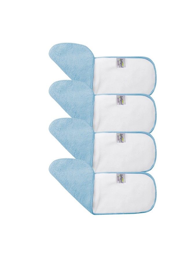 SOFTSPUN Microfiber 4 Layer Baby Pocket Diaper Inserts Pack Of 4 Small Size Sky Blue Age 0 3 Months Washable Reusable Ultra Absorbent Super Soft & Comfortable For Babies Skin Of Newborn Baby. - Image 3