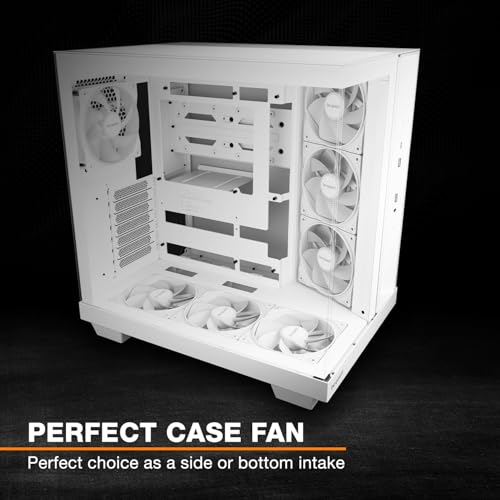 be quiet! Pure Wings 3 120mm PWM Reverse White Triple Pack, 3 Included, Inverted Blades, high top-end Speed, Low Minimum RPM, Optimized Fan Frame, Newly Designed Fan Blades - Image 3