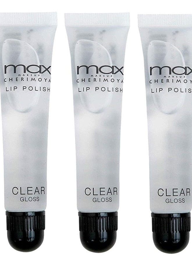Cherimoya MAX Makeup Clear Lip Polish bulk (3 Pieces)  - Image 1