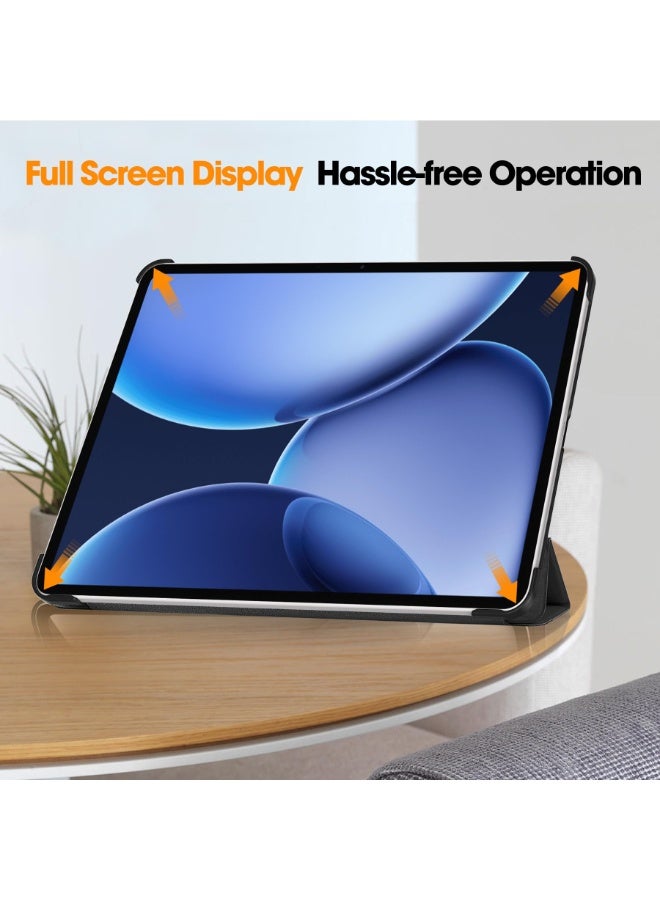 Case for OnePlus Pad 3 13.2inch 2025 Tri-Fold Smart Case Multi- Viewing Angles Stand Hard Shell Leather Smart Cover w/Auto Sleep/Wake/Slim Tablet Case Cover - Image 5