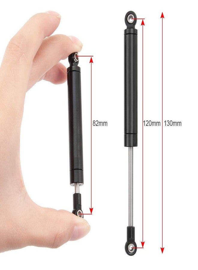 MOHERO Metal RC Shock Absorber Damper 120mm Internal Spring for 1/10 RC TF2 TRX4 SCX10 D90 Wraith Crawler Car Upgrade Parts Pack of 4 (120mm, Black) - Image 2