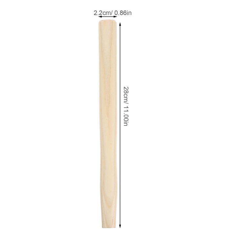 Octagonal Hardwood Hammer Handle Replacement 0 5p Wooden Grip for Camping Gardening - Image 3