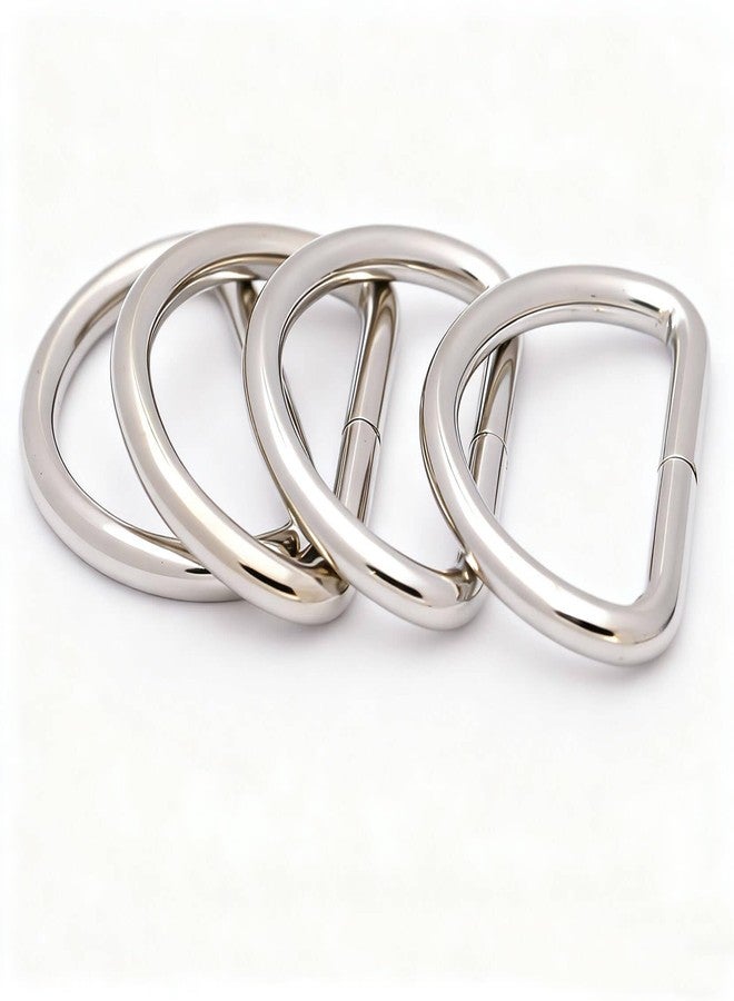 BIKICOCO Metal D-Rings Buckle, 1-1/4 Inch Non-Welded for Webbing Sewing DIY - Silver - Pack of 20 - Image 3