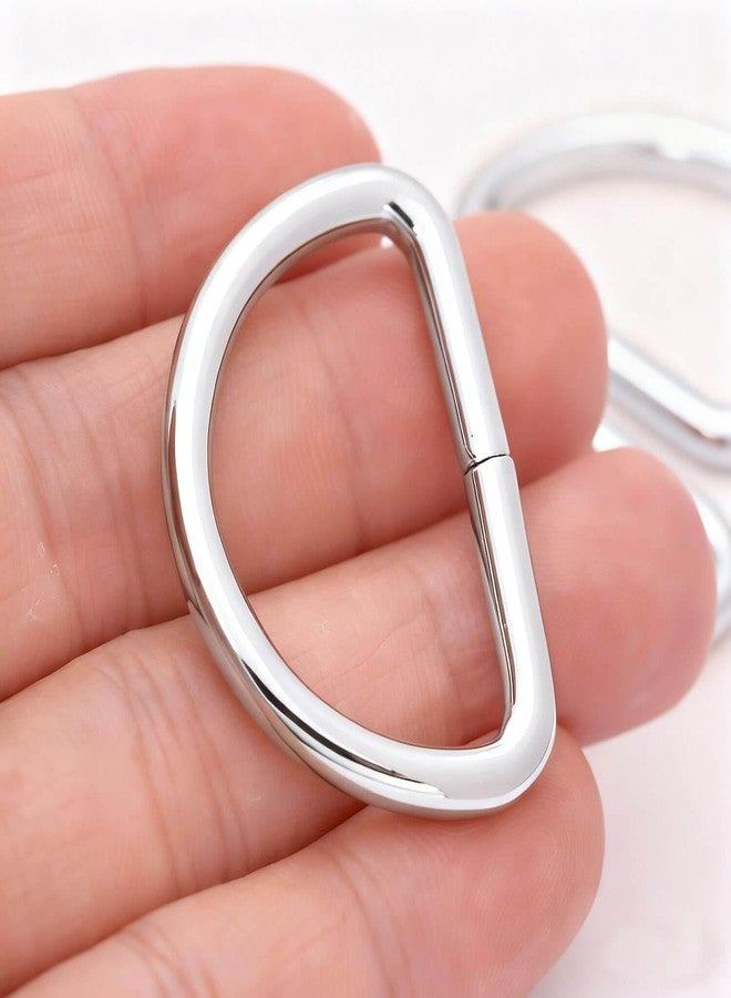 BIKICOCO Metal D-Rings Buckle, 1-1/4 Inch Non-Welded for Webbing Sewing DIY - Silver - Pack of 20 - Image 4