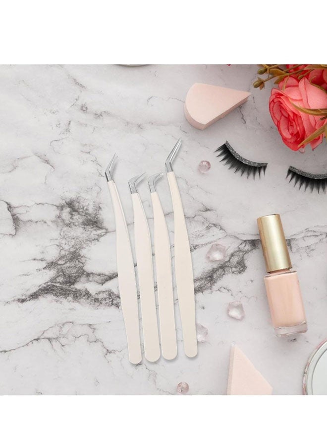 ملاقط رموش احترافية، أدوات تمديد الرموش من الفولاذ المقاوم للصدأ، ملاقط ذات رؤوس خاصة للرموش الصناعية - Image 4