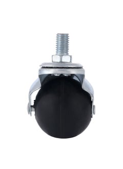 BMB tools 2-Piece 50mm Furniture Rubber Caster - Swivel - Screw M10x15mm  - Image 4