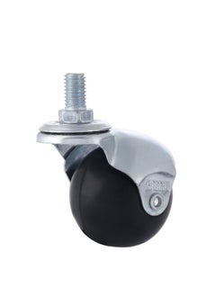 BMB tools 2-Piece 50mm Furniture Rubber Caster - Swivel - Screw M10x15mm  - Image 2