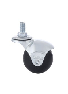 BMB tools 2-Piece 50mm Furniture Rubber Caster - Swivel - Screw M10x15mm  - Image 3