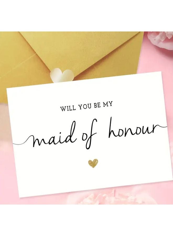 Maid Of Honour Proposal Card Funny Will You Be My Maid Of Honour - Image 1