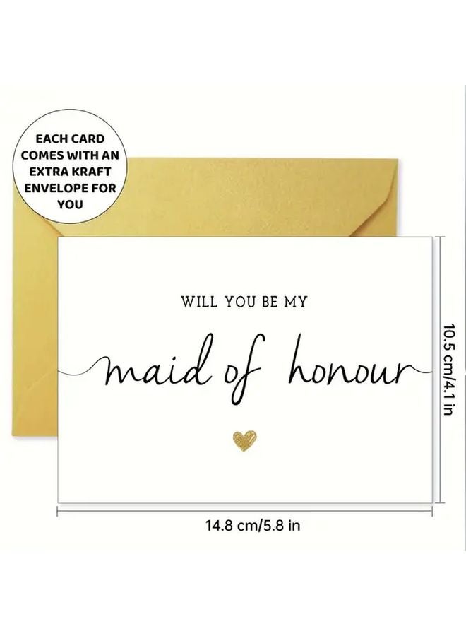 Maid Of Honour Proposal Card Funny Will You Be My Maid Of Honour - Image 2