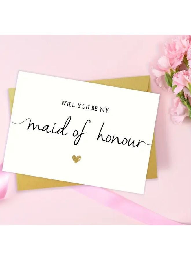 Maid Of Honour Proposal Card Funny Will You Be My Maid Of Honour - Image 3