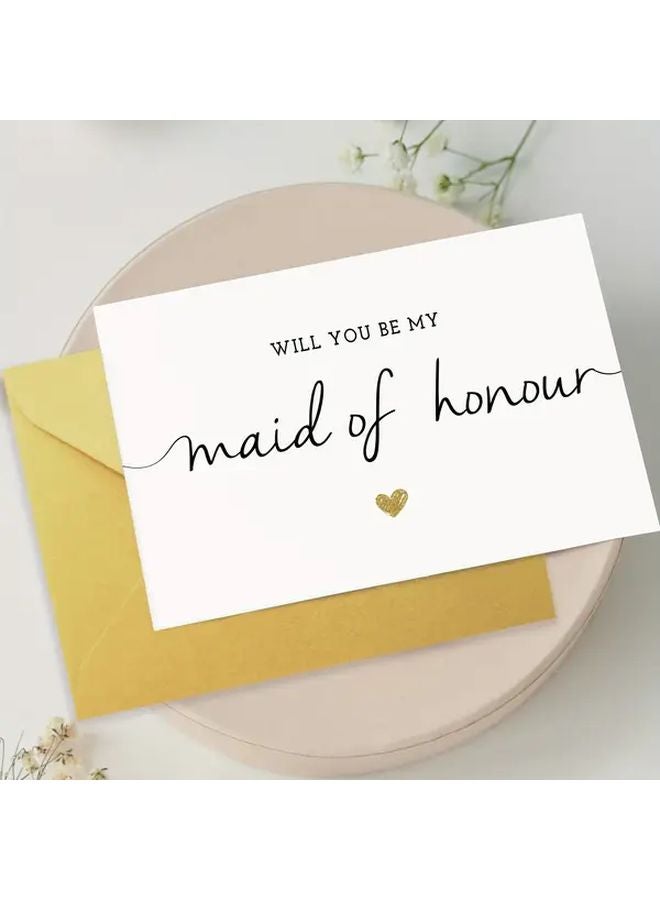 Maid Of Honour Proposal Card Funny Will You Be My Maid Of Honour - Image 4