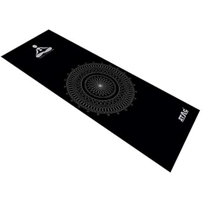 STAG Designer Yoga Mat, 4Mm (Blue/Silver) - Image 3