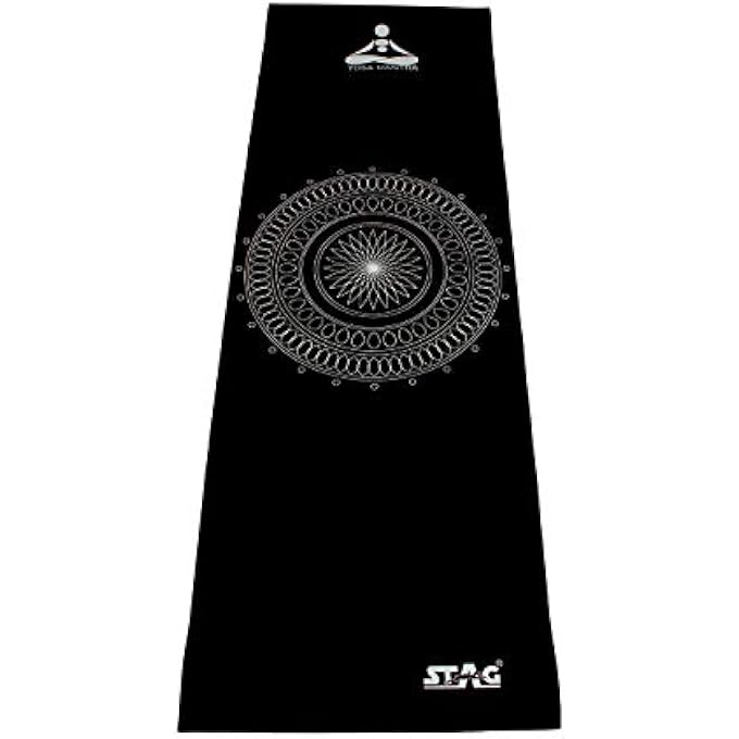 STAG Designer Yoga Mat, 4Mm (Blue/Silver) - Image 1