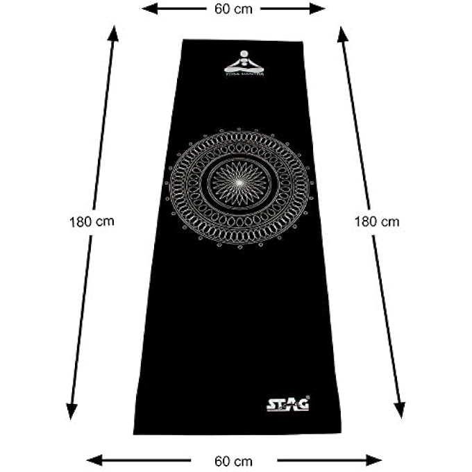 STAG Designer Yoga Mat, 4Mm (Blue/Silver) - Image 2