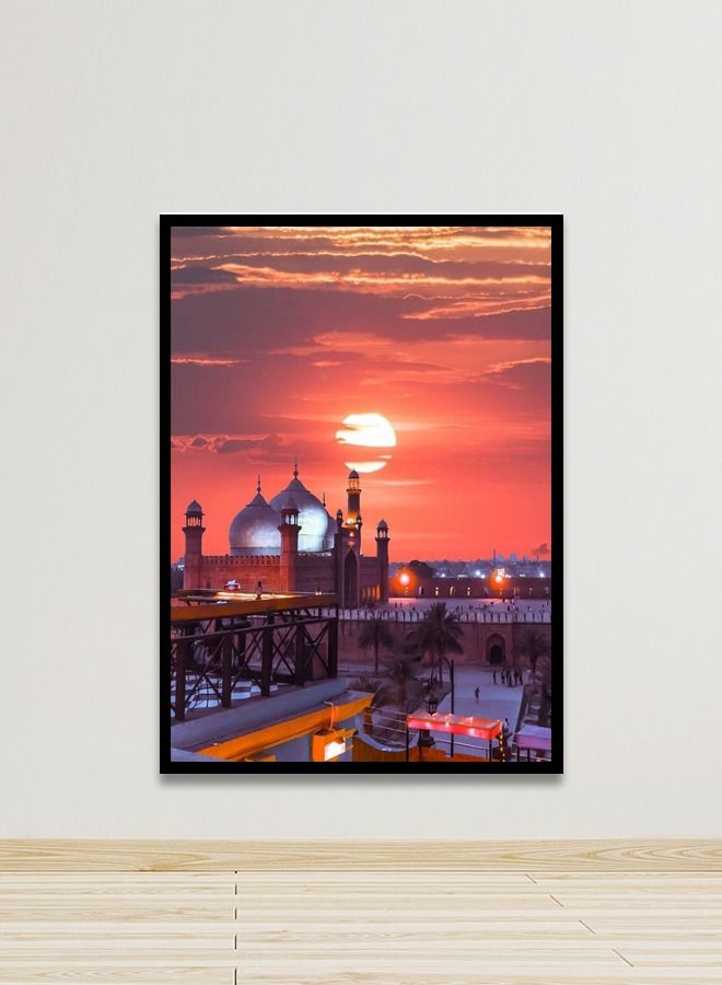 Marktna Canvas Wall Art For Wall Decoration, Modern Design, With A Hollow Black Frame, Size (120x80),One Piece - Image 1