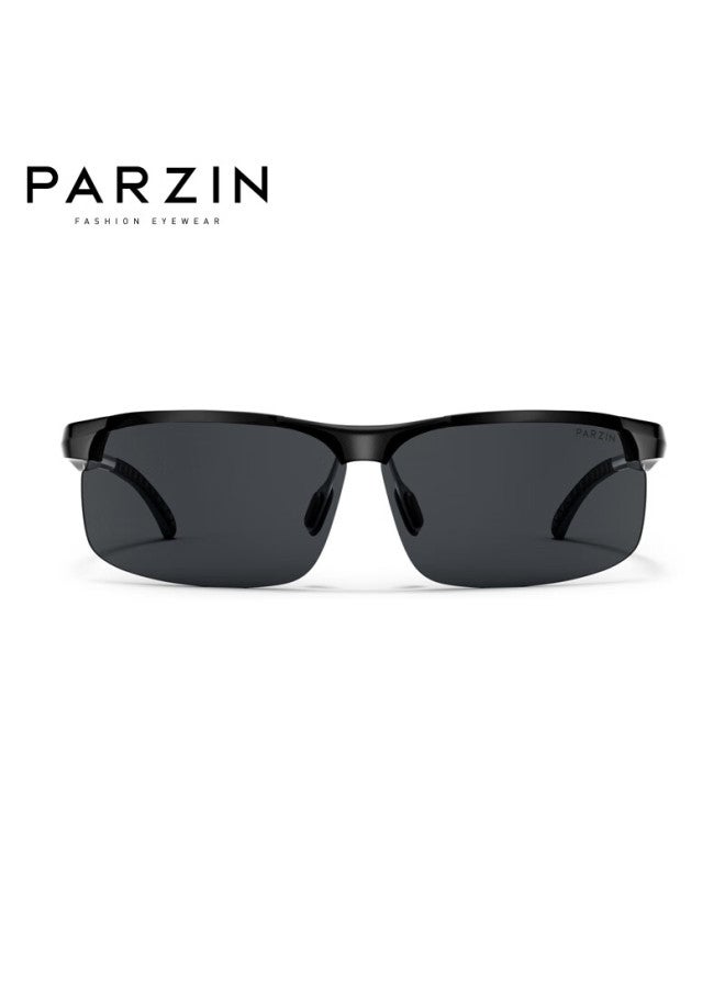 Parzin Polarized Sungl Men Aluminum Magnesium Alloy Lightweight Sports Cycling Gl Sunscreen Driving Trendy Sungl 8382 - Image 4