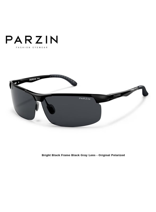 Parzin Polarized Sungl Men Aluminum Magnesium Alloy Lightweight Sports Cycling Gl Sunscreen Driving Trendy Sungl 8382 - Image 3