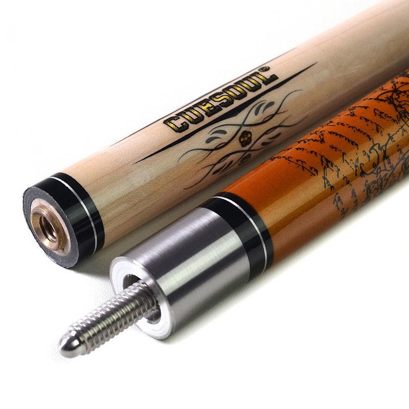 CUESOUL Rockin Series 58" 21oz Maple Pool Cue Stick Set with Joint Protector/Shaft Protector and Cue Towel G406 - Image 4