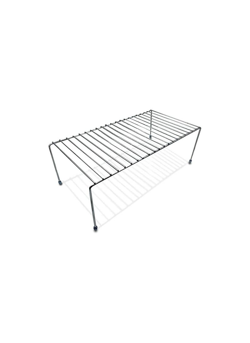 Spaceshoop Free Standing Helper Cabinet and Counter Top Shelf Organizer Good for Dishes Mugs Glasses Bowls Iron  - Image 1