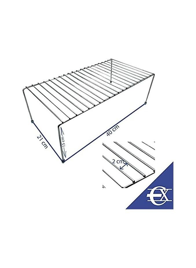 Spaceshoop Free Standing Helper Cabinet and Counter Top Shelf Organizer Good for Dishes Mugs Glasses Bowls Iron  - Image 2