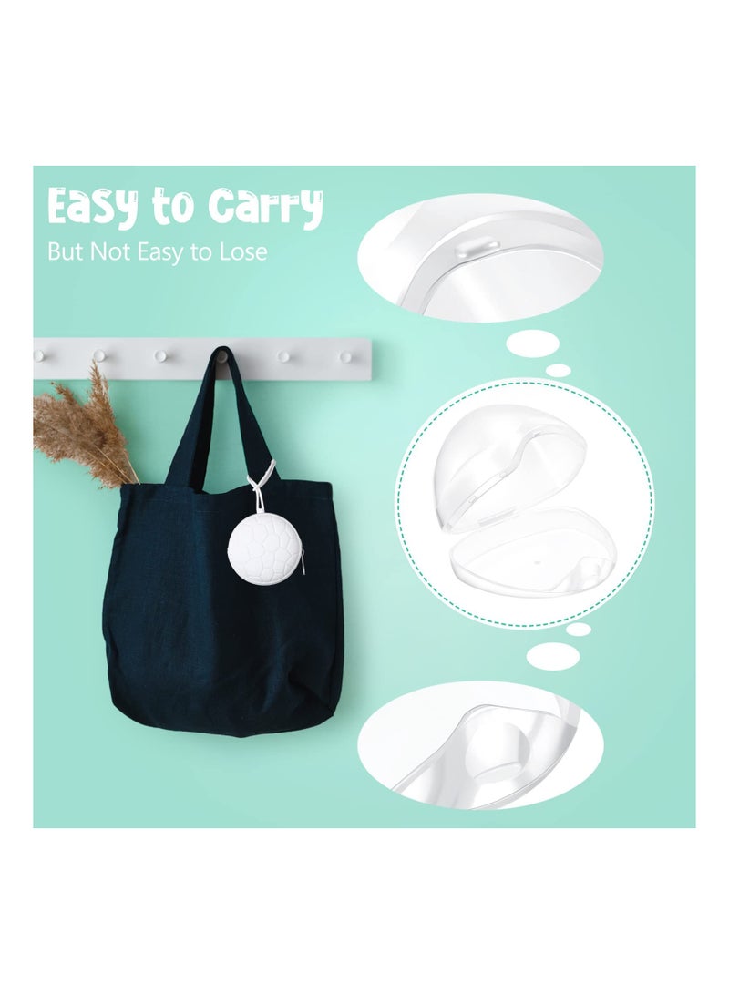 Silicone Pacifier Holder Set with Storage Case Easy to Clean 4 Pieces Black and White - Image 4
