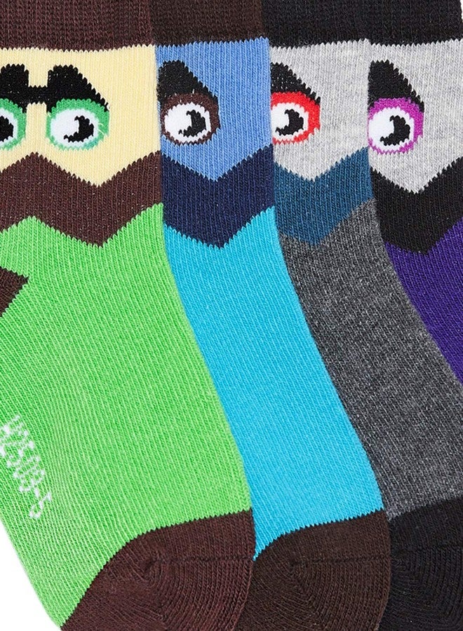 CAMEY Kids Pack Of 4 Cotton Socks 1-3 Years - Image 3