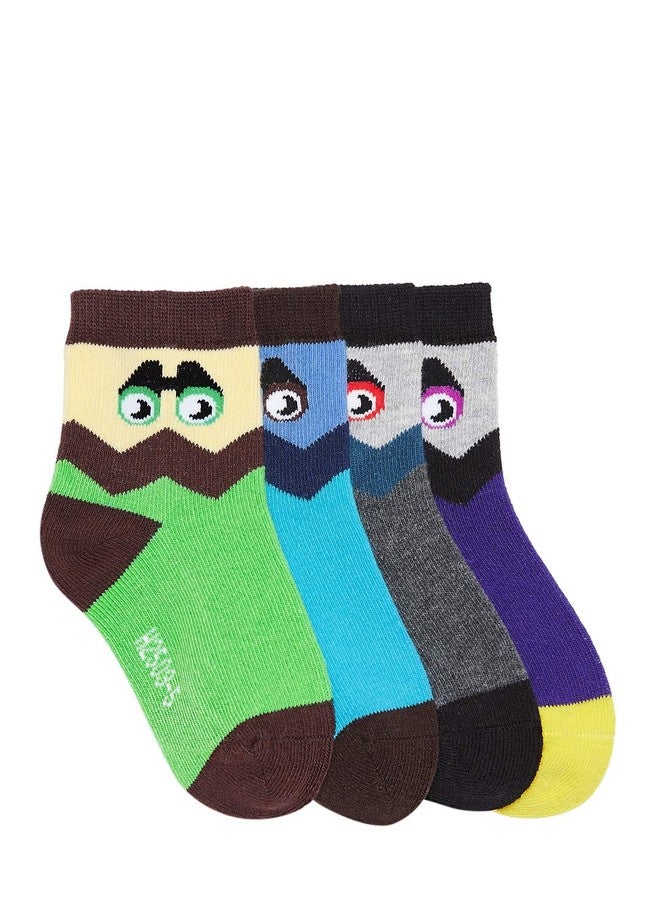 CAMEY Kids Pack Of 4 Cotton Socks 1-3 Years - Image 1