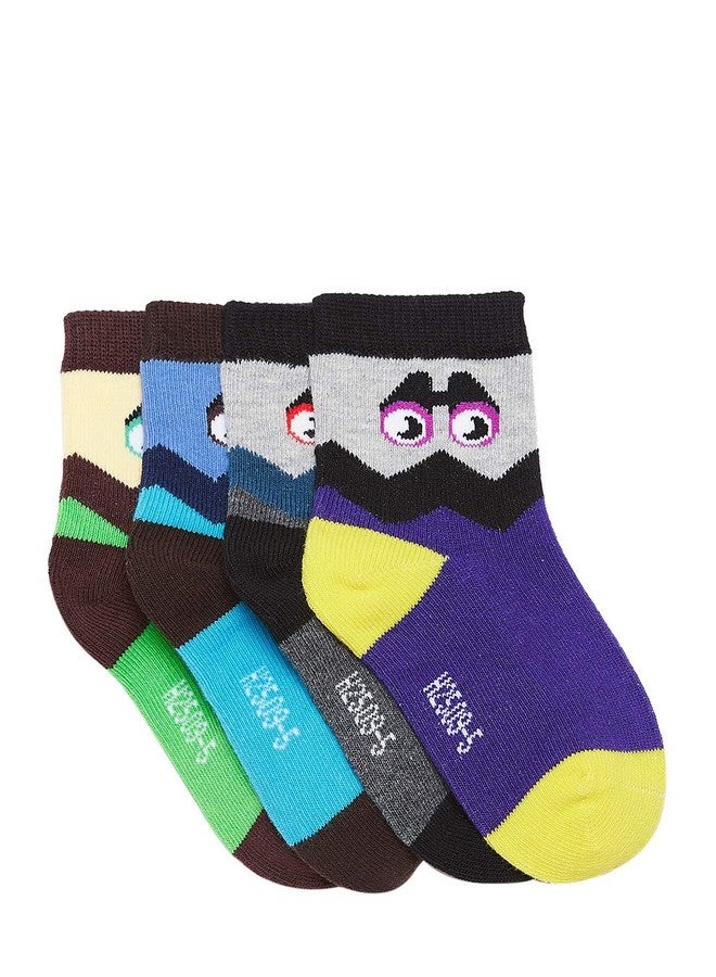 CAMEY Kids Pack Of 4 Cotton Socks 1-3 Years - Image 2