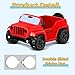 ANGGIKO 35 Inch Red Car Toy Match Most 2 in Rubber Ducks Ducks for Jeeps Vehicle Toys for Car Dashboard Decorations Accessory Rubber Duck Collection Easter Basket Stuffers for Kids Party Favors - Image 4