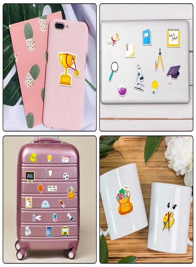 FaCraft 60pcs Multicolor Modern Science Stickers for Kids & Teachers, Decorative & Educational, Laptops, Back to School Stickers for Scrapbooking, First Day of School Classroom Decorations - Image 2