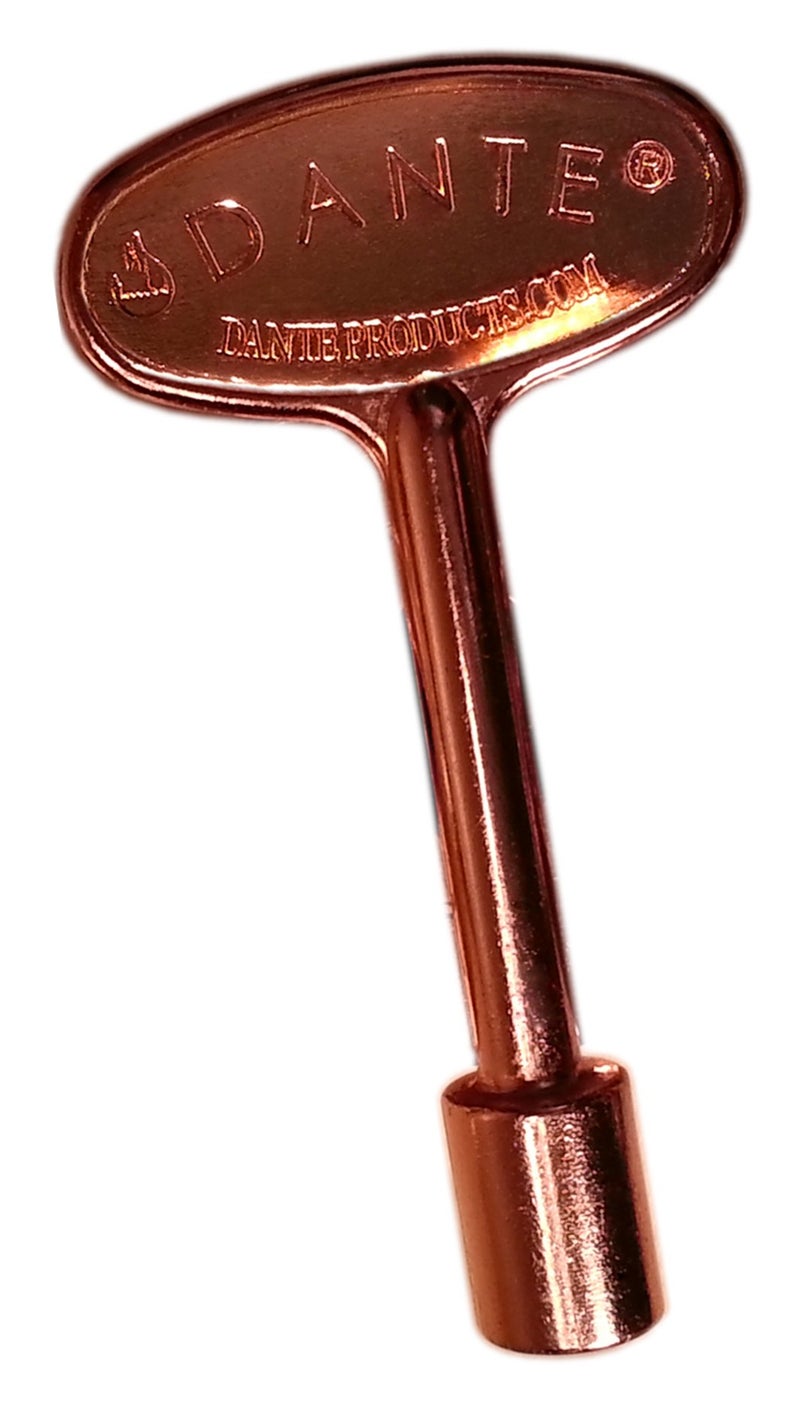 Dante Products Universal Gas Valve Key, 3-Inch, Bright Copper - Image 1