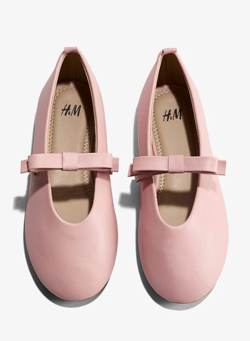 H&M Appliquéd ballet pumps