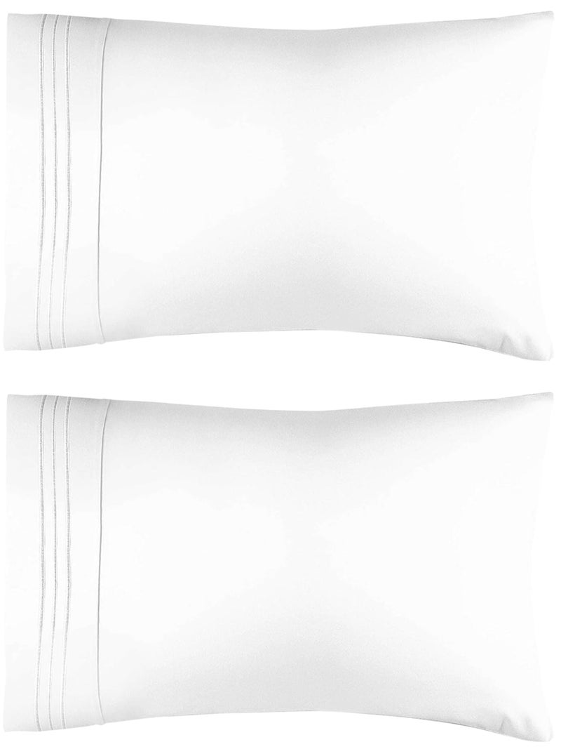 CGK Unlimited CGK Unlimited Queen Pillow Cases (Set of 2) - Soft  Hotel Quality Pillowcase Covers- Comfy Bedding for Women  Men  Kids & Teens- Machine Washable Pillow Protectors- Lavender Pink Cover  - Image 1