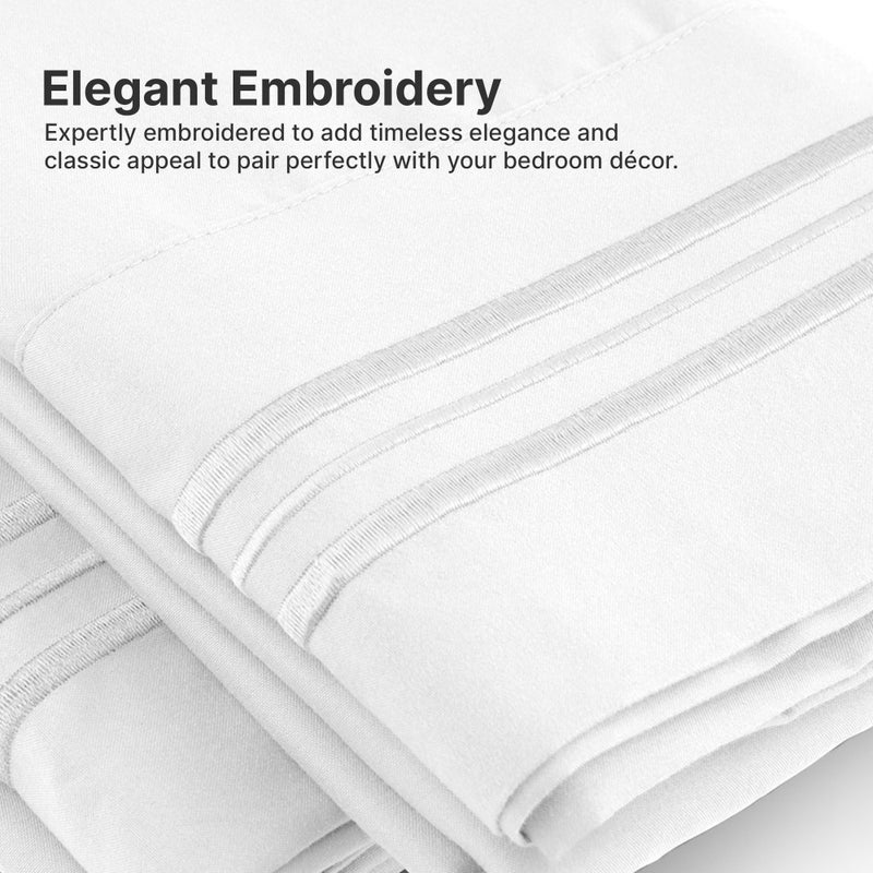 CGK Unlimited CGK Unlimited Queen Pillow Cases (Set of 2) - Soft  Hotel Quality Pillowcase Covers- Comfy Bedding for Women  Men  Kids & Teens- Machine Washable Pillow Protectors- Lavender Pink Cover  - Image 3