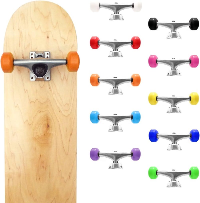 VJ 5.0 Skateboard Trucks, Skateboard Wheels 52mm, Skateboard Bearings, Skateboard Pads, Skateboard Hardware 1" - Image 5