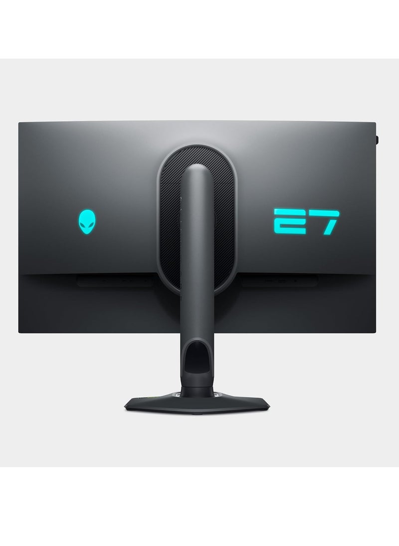 إليانوير شاشة ألعاب Alienware مقاس 27 بوصة بدقة 4K وبدقة مزدوجة - AW2725QF تدعم دقة 4K بمعدل تحديث 180 هرتز، ودقة FHD بمعدل 360 هرتز، وزمن استجابة 0.5 مللي ثانية (GTG) أو 1 مللي ثانية (في وضع Extreme). تدعم VESA AdaptiveSync ومتوافقة مع NVIDIA G-SYNC. مزودة بمنافذ HDMI وDisplayPort وUSB 3.2 Gen1. اللون: أسود.  - Image 2