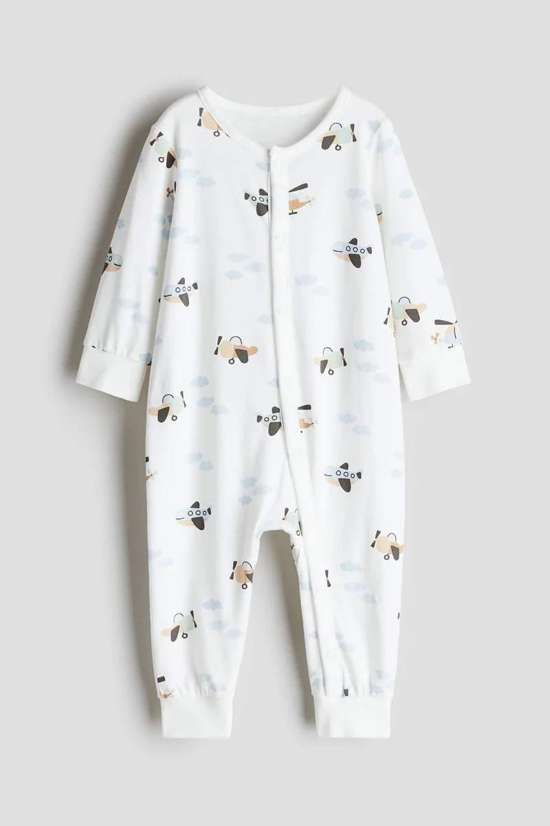 اتش اند ام Patterned sleepsuit