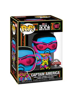 Funko Marvel F&WS - Captain America (Blacklight)(Exc), Collectible Action Vinyl Figure - 62755  - Image 2