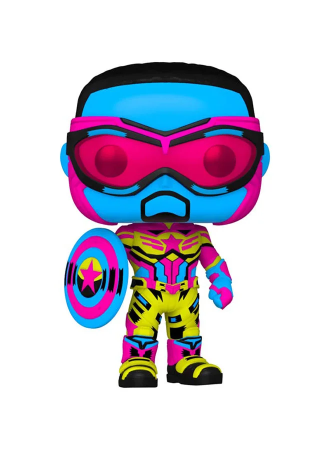 Funko Marvel F&WS - Captain America (Blacklight)(Exc), Collectible Action Vinyl Figure - 62755