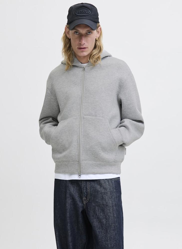 JACK & JONES Essential Zip Through Hoodie - Image 1