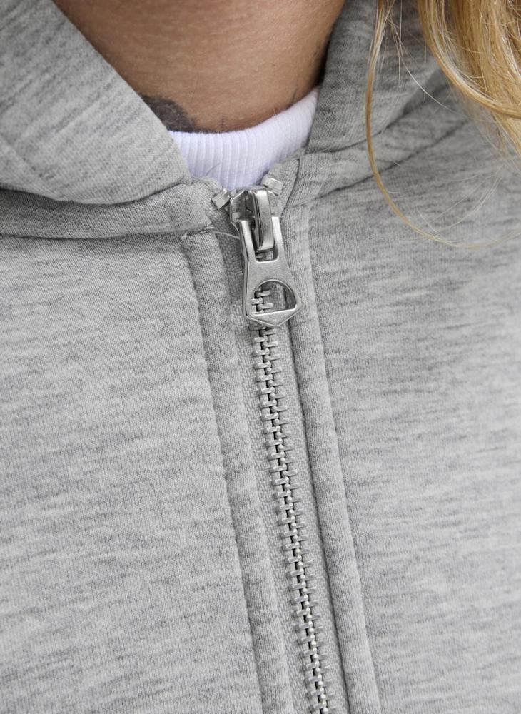 JACK & JONES Essential Zip Through Hoodie - Image 4