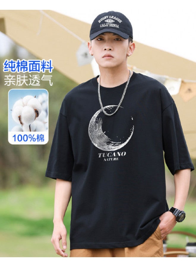 Tucano summer Short-sleeve T-shirt Casual Sporty Tee Unisex Couple Matching Minimalist Versatile Top - Image 1