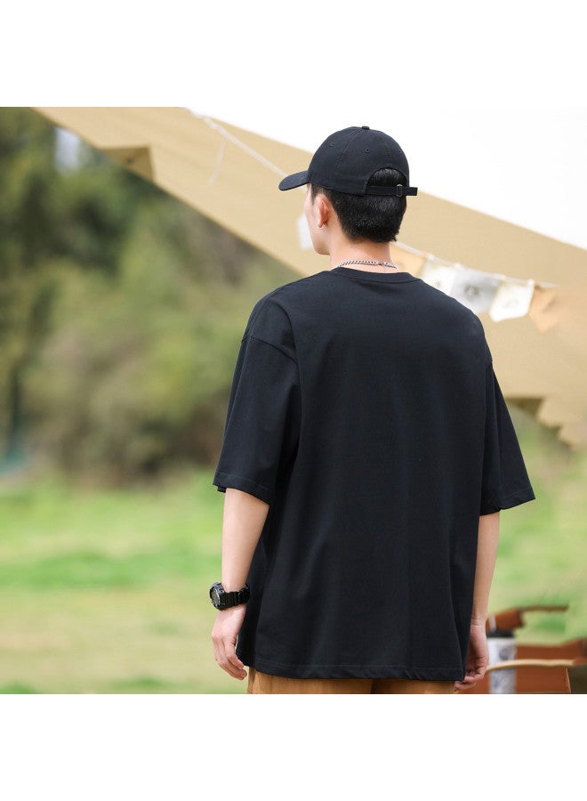 Tucano summer Short-sleeve T-shirt Casual Sporty Tee Unisex Couple Matching Minimalist Versatile Top - Image 5