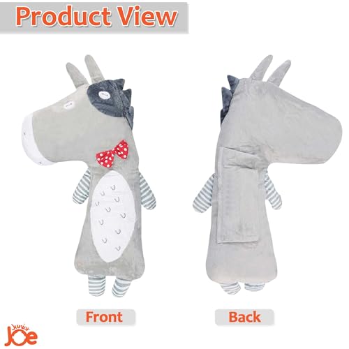 JUNIOR JOE Soft Velvet Car Seat Belt Pillow For Kids|Travel Neck Pillow With Cushion|Cute Cartoon Vehicle Shoulder Pads For Children|(Style-2),1 Count,Multicolor - Image 5