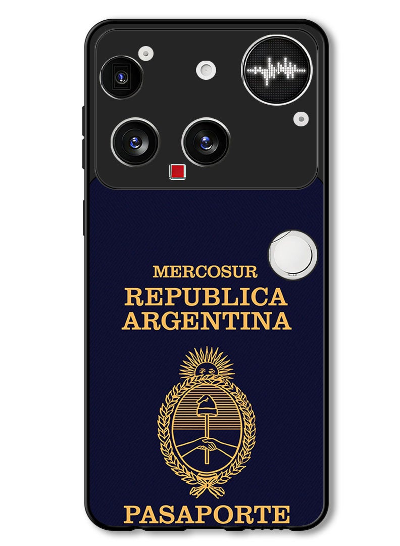 Theodor Case Compatible with Nothing Phone (3) 6.67 Inch Protection Shockproof Bumper Cover Argentina Passport - Image 1