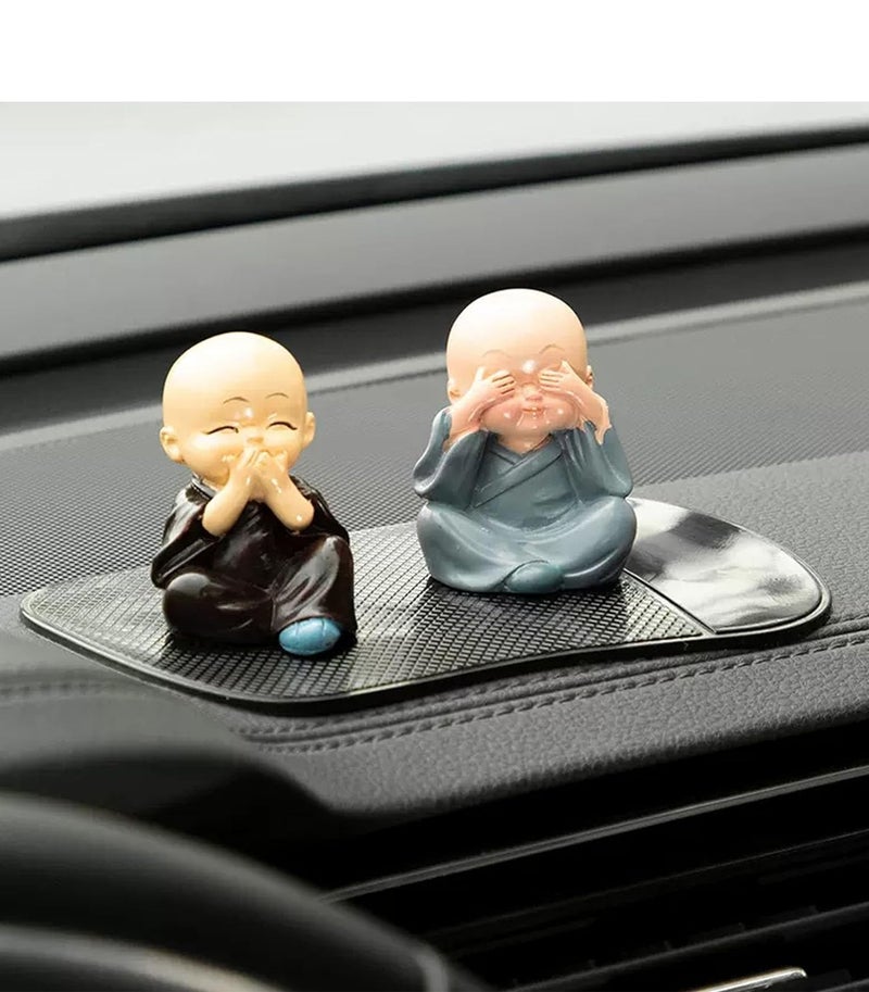 MOB Universal Car Dashboard Anti Slip Silicone Mat Reusable Non Slip Sticky Gel Pad Phone Holder Dashboard Grip Mat for Mobile Phone Keys Coins Sunglasses GPS Car Interior Organizer Washable Heat Resistant Strong Grip Black Accessories - Image 3