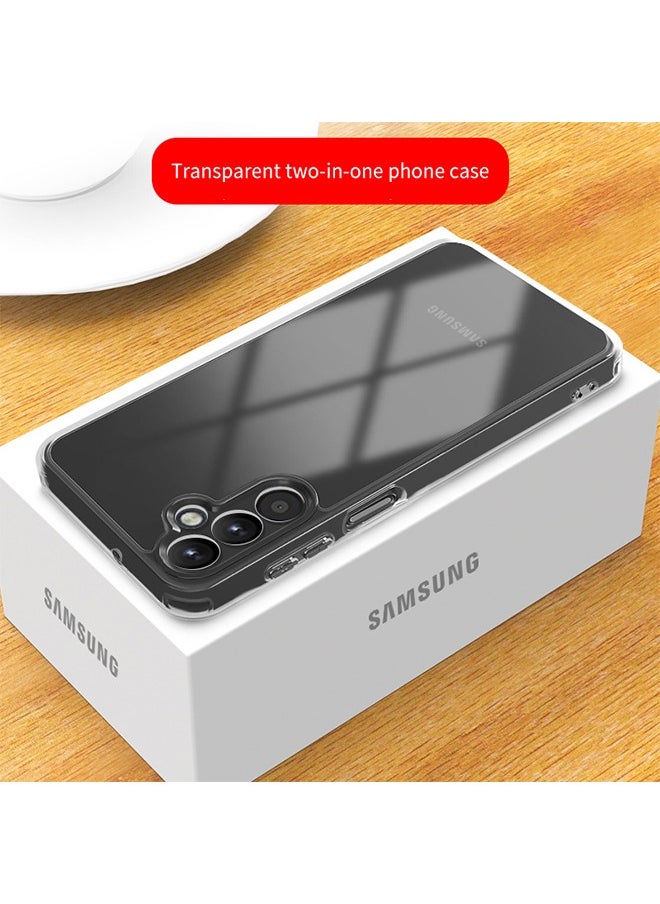 SNBFA Clear Phone Case for Samsung Galaxy A15 5G / 4G 6.5-Inch, Flexible TPU frame and PC Back Protective Slim Phone Cover, Anti-Fingerprints  - Image 3