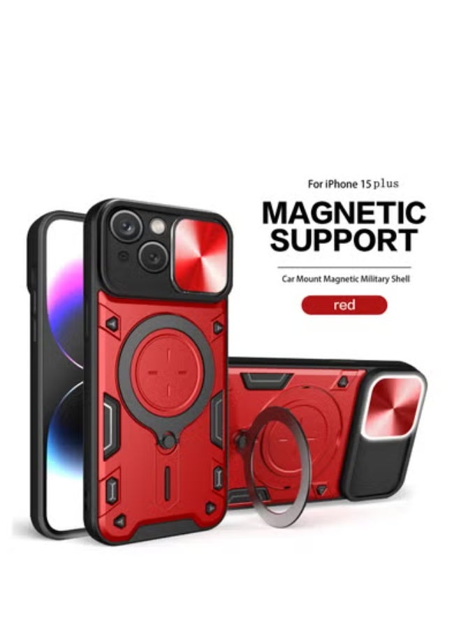 GULFLINK Back Cover Phone Protection Case For iPhone 15 plus Red - Image 1